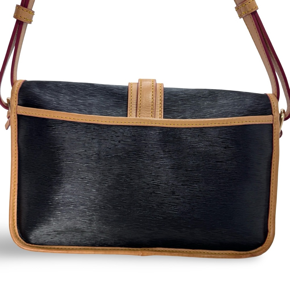 Vintage Dooney & Bourke Black Leather Flap Crossbody EUC - Picture 3 of 16